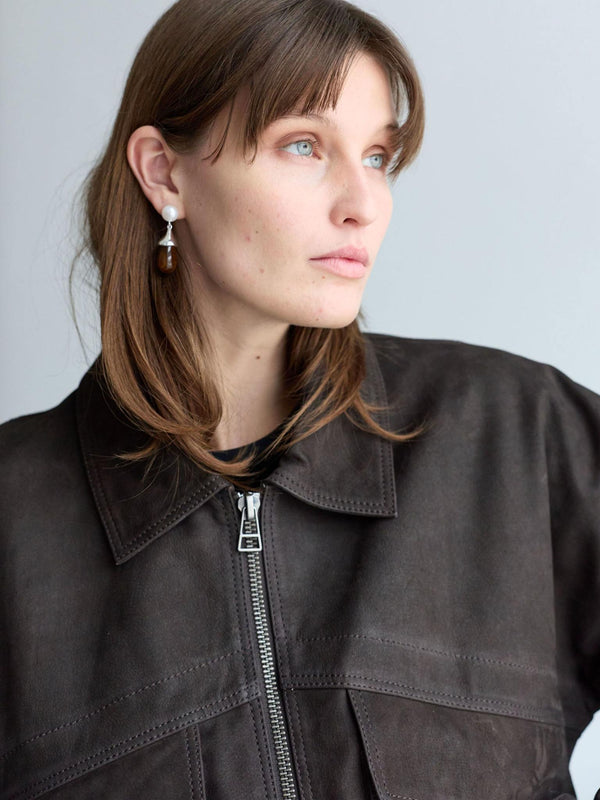 ESME JACKET - BROWN