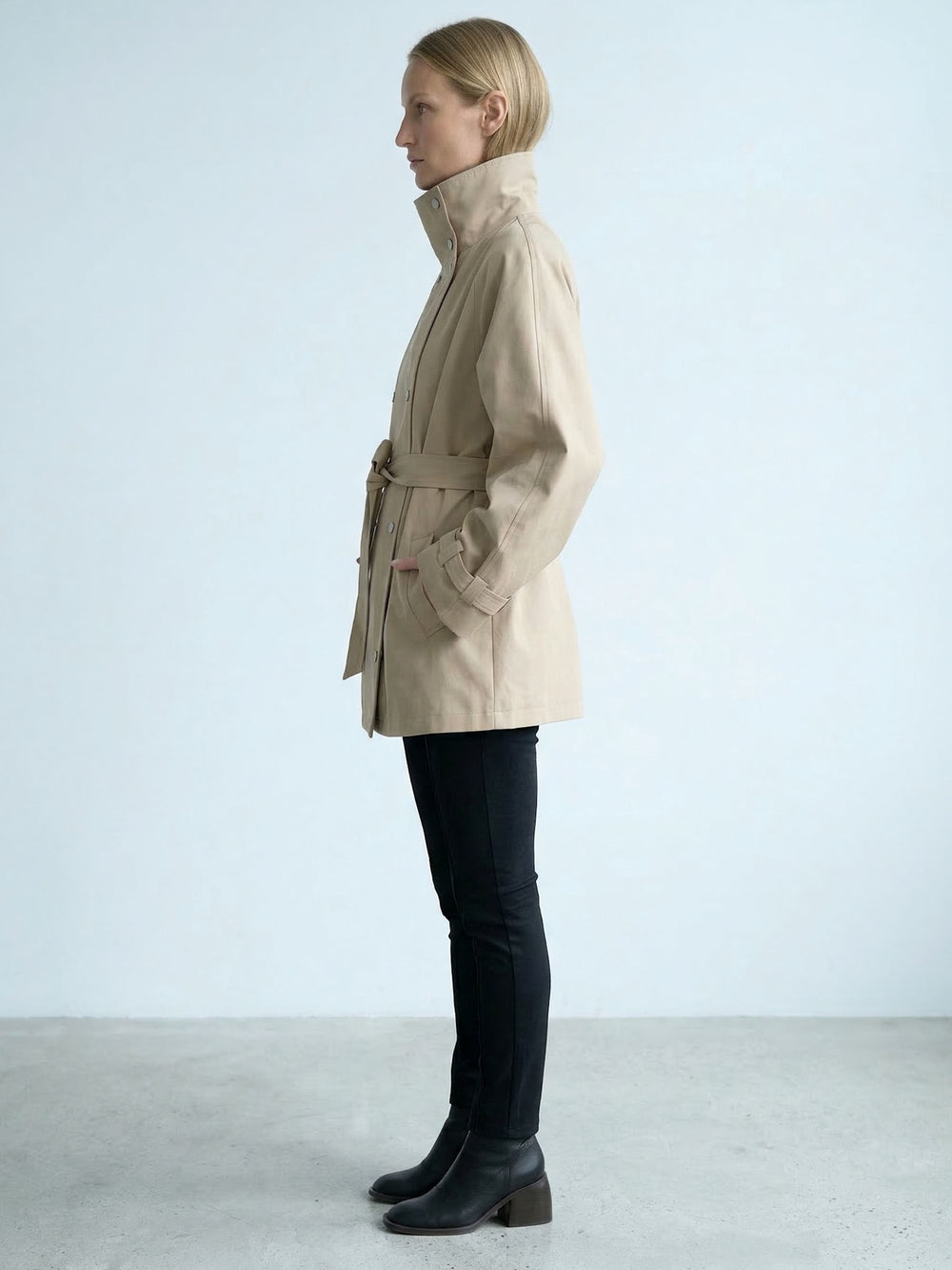 SKYLER CANVAS JACKE - BEIGE