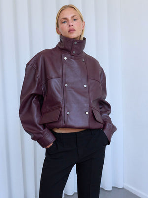 INDIE JACKET - DARK BURGUNDY