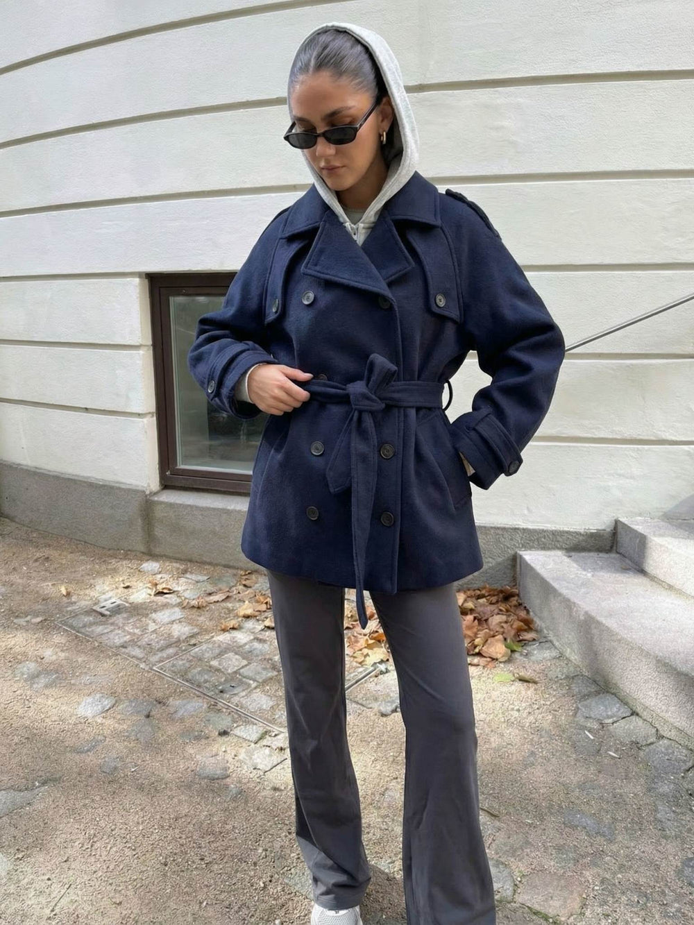BEA WOLLJACKE - MARINEBLAU