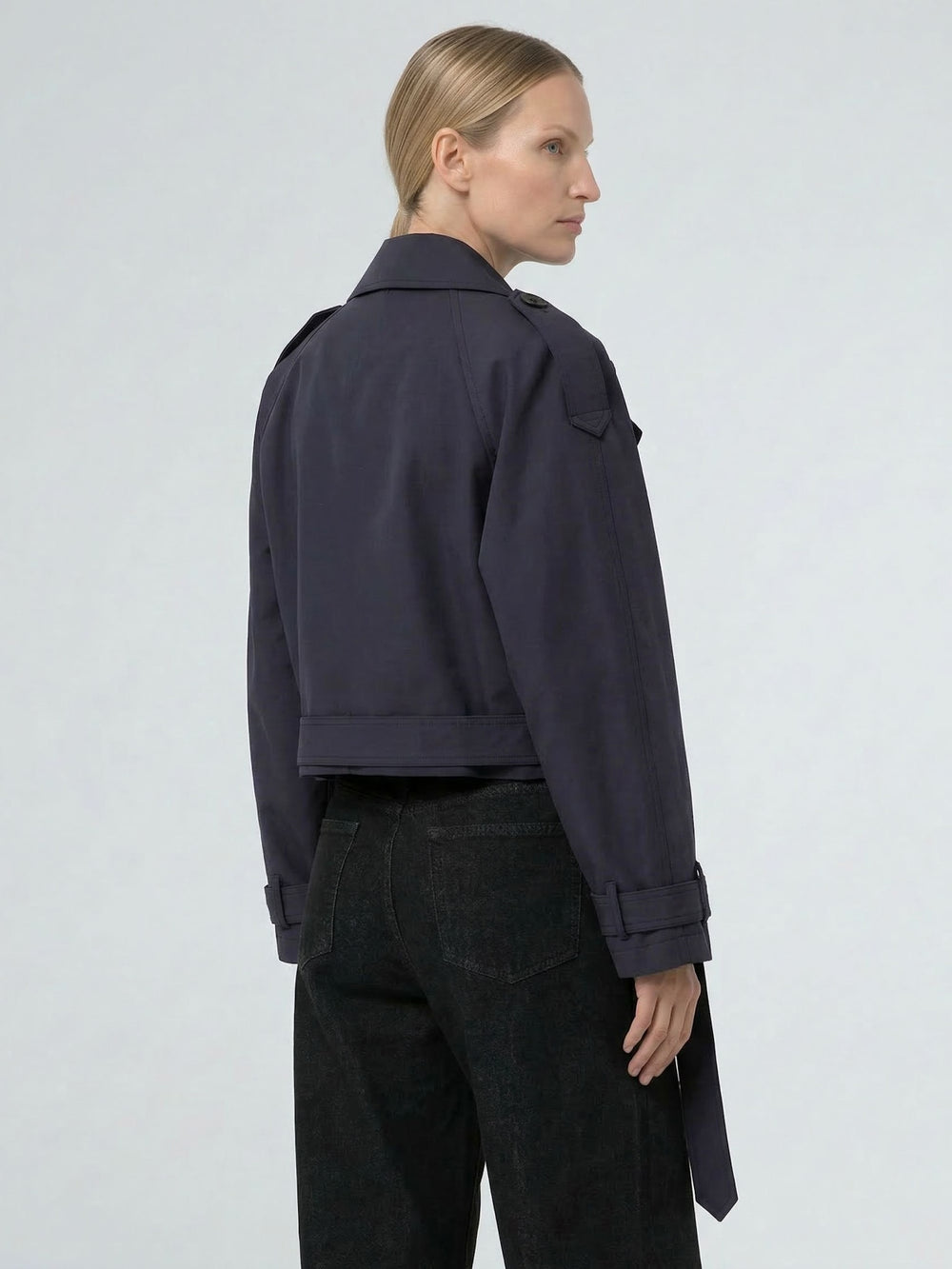 BOBBY CANVAS JACKE - MARINEBLAU