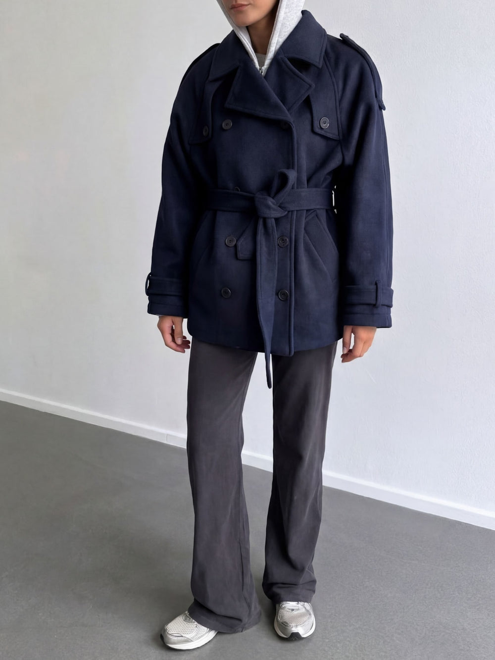 BEA WOLLJACKE - MARINEBLAU