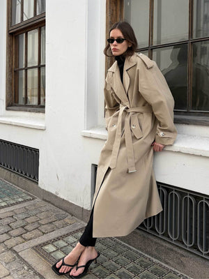 HEATHER TRENCH COAT - BEIGE