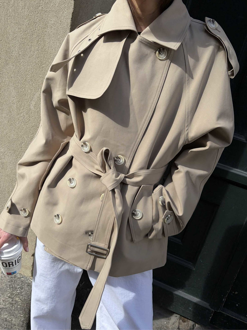 HEATHER TRENCHJACKE - BEIGE