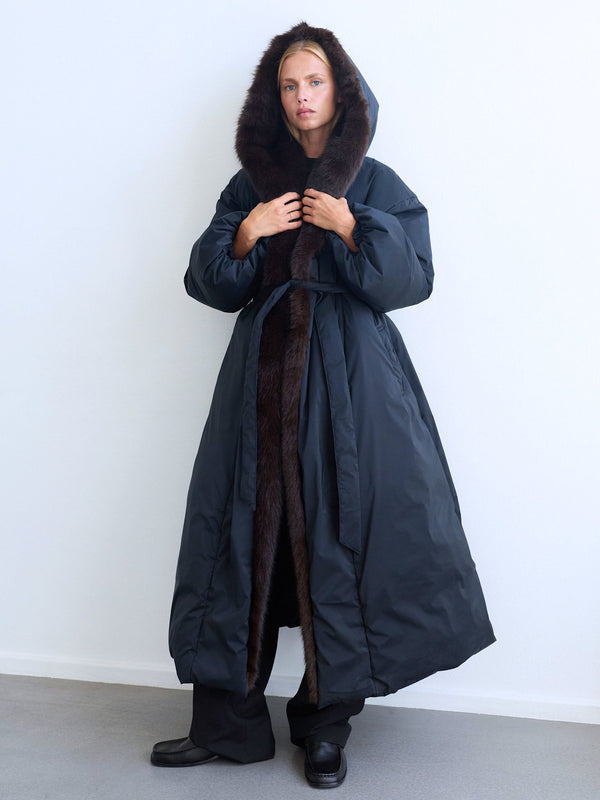 SOPHIA PUFFER COAT - BLACK