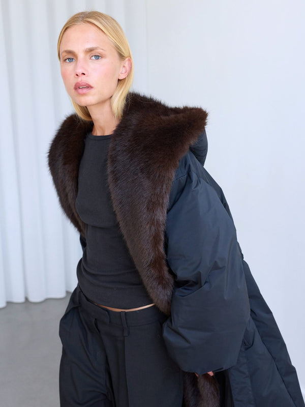 SOPHIA PUFFER COAT - BLACK