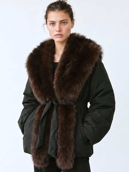 SOPHIA PUFFER JACKET - BLACK