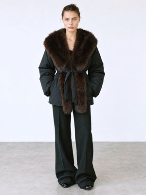 SOPHIA PUFFER JACKET - BLACK