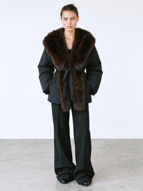 SOPHIA PUFFER JACKET - BLACK