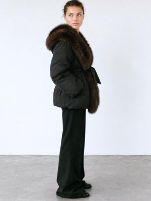 SOPHIA PUFFER JACKET - BLACK