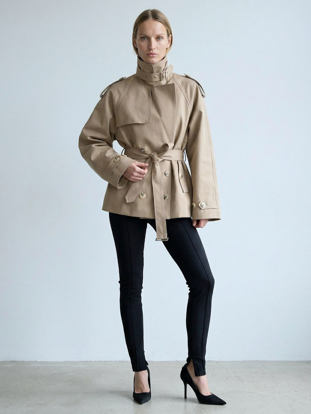 HEATHER TRENCHJACKE - BEIGE