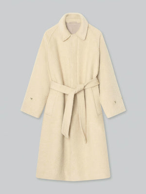 GIA BOUCLE COAT - CREME